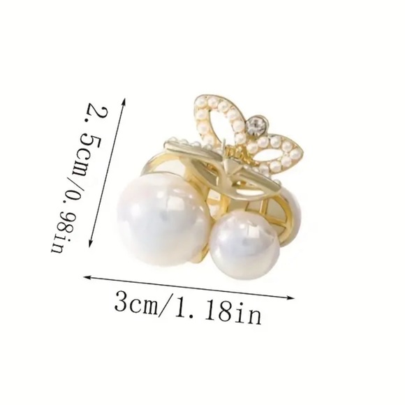 Butterfly Rhinestone Hair Clip - Picture 7 of 9